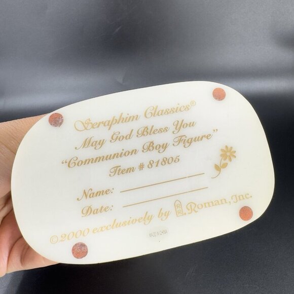 Seraphim Classics May God Bless You Communion Boy Figurine Roman 2000 Resin VTG - Picture 5 of 11